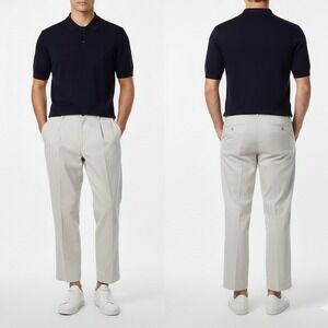 Tommy Bahama Mens Silk Cotton Pleated Front Casual Pants Khak 40 x 28 Coastal